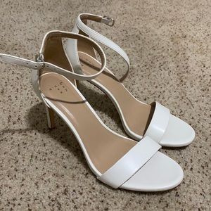 A New Day white heels- size 8